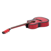 Thumbnail for Karrera Acoustic Cutaway 40in Guitar - Red