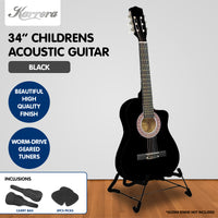 Thumbnail for Karrera Childrens Acoustic Guitar Kids - Black