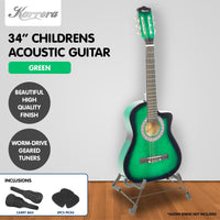 Thumbnail for Karrera Childrens Acoustic Guitar Kids - Green