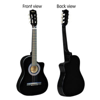 Thumbnail for Karrera 38in Cutaway Acoustic Guitar with guitar bag - Black