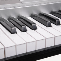 Thumbnail for Karrera 61 Keys Electronic Keyboard Piano with Stand - Silver