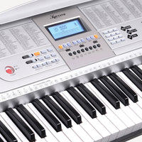 Thumbnail for Karrera 61 Keys Electronic Keyboard Piano with Stand - Silver