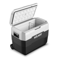 Thumbnail for Kolner 40l Fridge Freezer Cooler 12/24/240v Camping Portable Esky Refrigerator With Trolley - Black - Bring To Door 