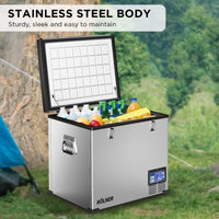 Thumbnail for Kolner 75l Portable Fridge Chest Freezer With Lcd Panel - Rv Vehicle Camping Refrigerator - Bring To Door 