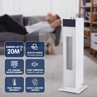 Thumbnail for Pronti Electric Tower Heater PTC Ceramic 2000W White - Bring To Door 