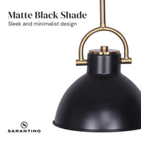 Thumbnail for Sarantino Black and Gold Pendant Light - Bring To Door 