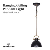 Thumbnail for Sarantino Black and Gold Pendant Light - Bring To Door 