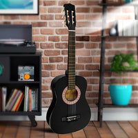 Thumbnail for Karrera 34in Acoustic Children Wooden Guitar - Black