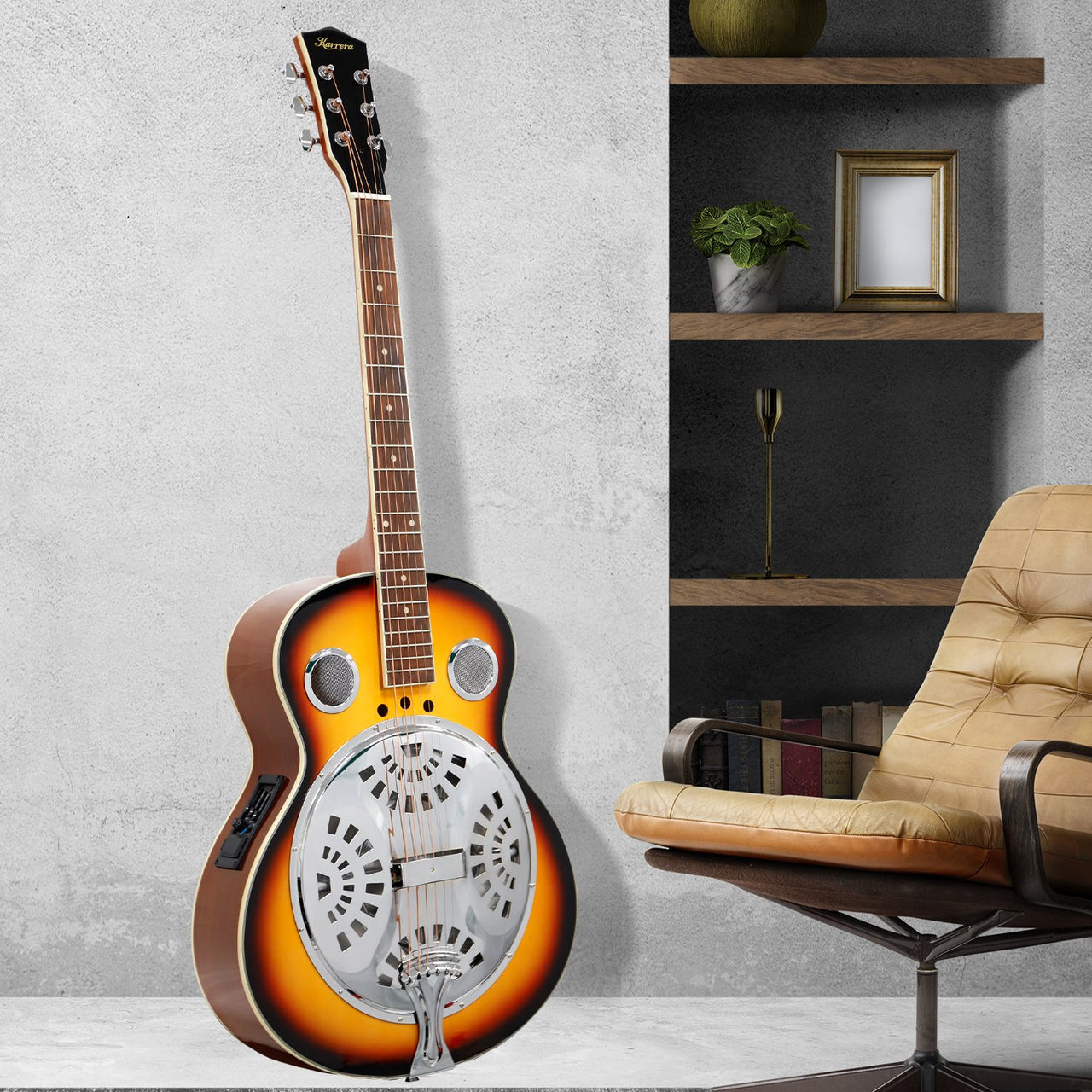 Karrera 40in Resonator Guitar - Sunburst