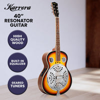 Thumbnail for Karrera 40in Resonator Guitar - Sunburst