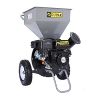 Thumbnail for Ducar Wood Chipper Shredder Mulcher Garden 8hp Petrol Motor Upright Grinder - Silver - Bring To Door 