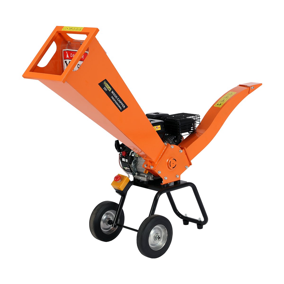 Ducar 7hp Wood Chipper Shredder Mulcher Grinder Petrol Orange - Bring To Door 