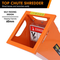 Thumbnail for Ducar 7hp Wood Chipper Shredder Mulcher Grinder Petrol Orange - Bring To Door 