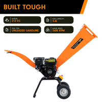 Thumbnail for Ducar 7hp Wood Chipper Shredder Mulcher Grinder Petrol Orange - Bring To Door 