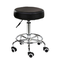 Thumbnail for Salon Chair Bar Swivel Stool Office Roller Wheels Portable Height Adjust Leather BS8401(x2)