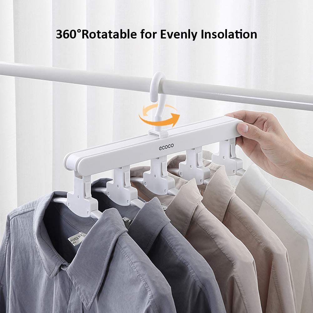 Magic Hanger Space Saving Multifunctional Clothes Coat Hanger Dryer Laundry Drying Rack Airer Clothes Horse White - Bring To Door 