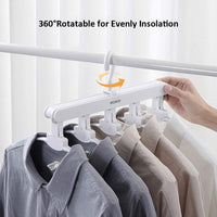 Thumbnail for Magic Hanger Space Saving Multifunctional Clothes Coat Hanger Dryer Laundry Drying Rack Airer Clothes Horse White - Bring To Door 