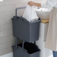 Thumbnail for 2 Set Stackable Multipurpose Laundry Basket Dark Grey - Bring To Door 