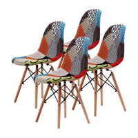 Thumbnail for 4X Retro Dining Cafe Chair DSW MULTI COLOUR