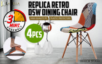 Thumbnail for 4X Retro Dining Cafe Chair DSW MULTI COLOUR