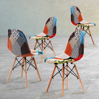 Thumbnail for 4X Retro Dining Cafe Chair DSW MULTI COLOUR