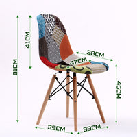 Thumbnail for 4X Retro Dining Cafe Chair DSW MULTI COLOUR