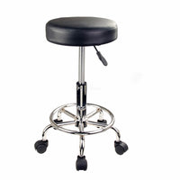 Thumbnail for 2X Swivel Salon Barber Stool Chair Round Type BLACK