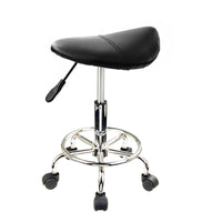 Thumbnail for 2X Swivel Salon Barber Stool Chair Saddle Type BLACK