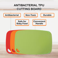 Thumbnail for TPU Chopping Board Antibacterial Cutting Board Baby Food Grade ORANGE - Bring To Door 