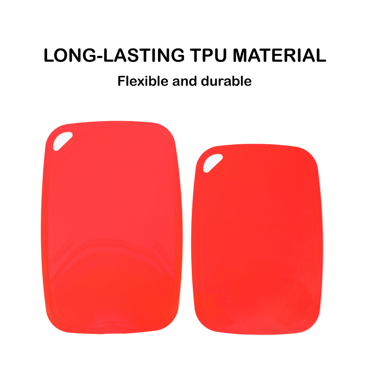 TPU Chopping Board Antibacterial Cutting Board Baby Food Grade RED - Bring To Door 