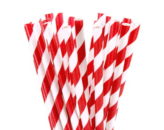 1000 Bulk Wholesale Pack Red White Drinking Straws Biodegradable Eco Paper Birthday Party Event Bistro Bar Cafe Take Away - Bring To Door 