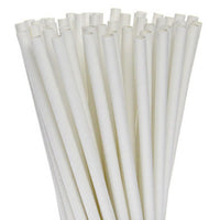 Thumbnail for 200 Pack White Drinking Straws Biodegradable Eco Paper Birthday Party Event Bistro Bar Cafe Take Away - Bring To Door 