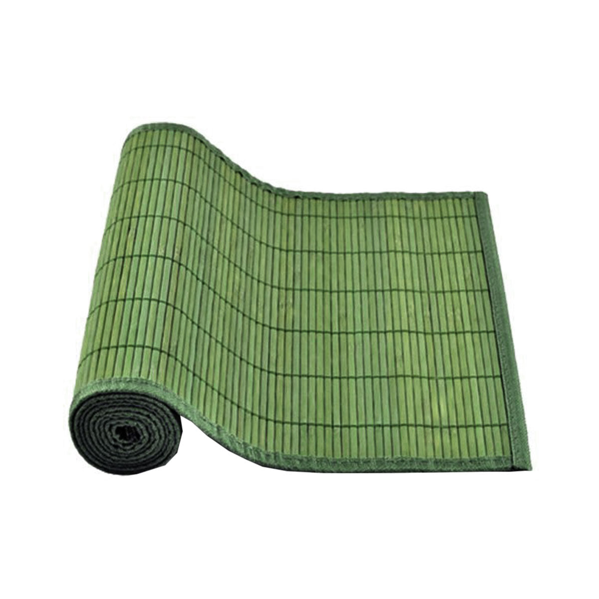 Narrow Slat Bamboo Table Runner 140 x 33cm Green - Bring To Door 