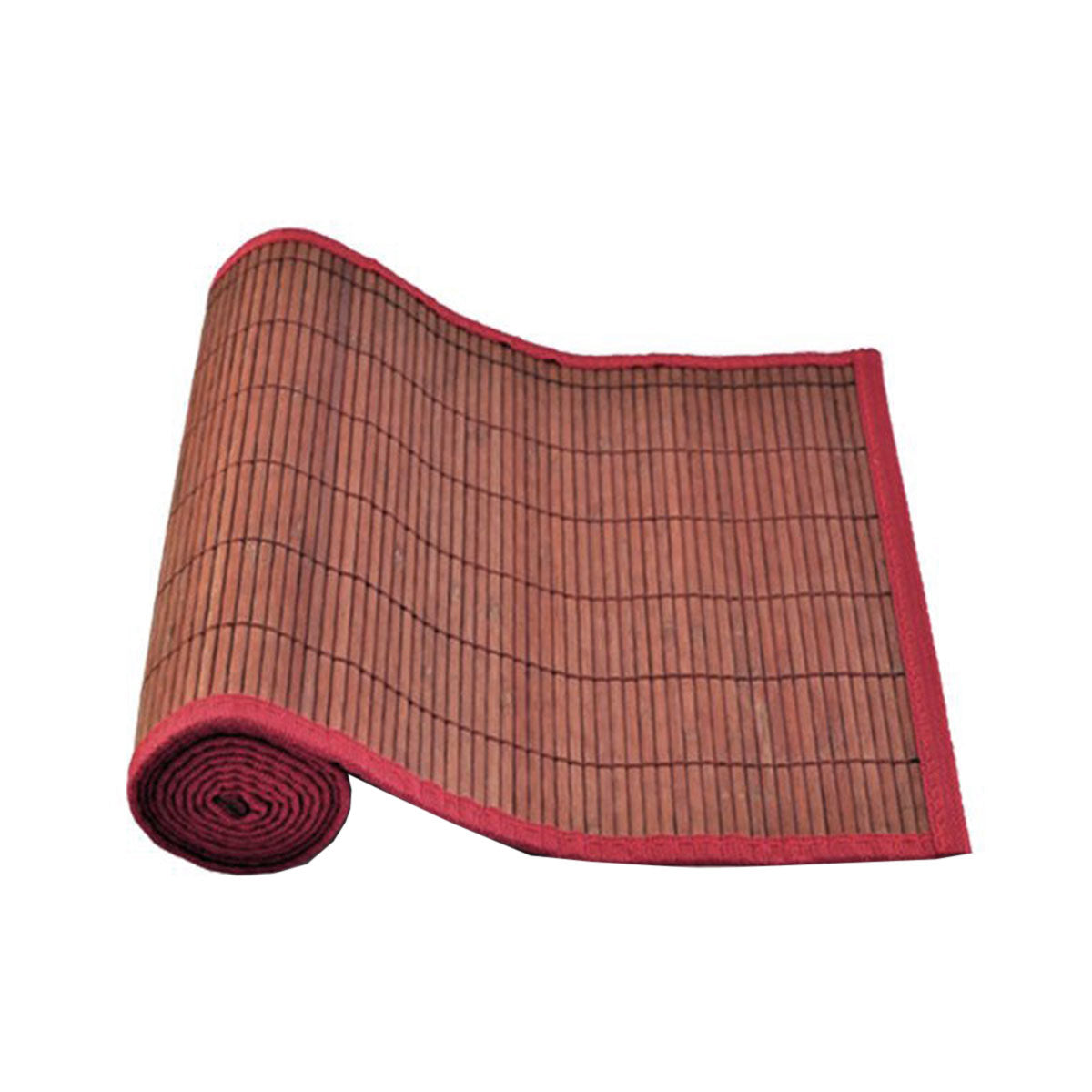 Narrow Slat Bamboo Table Runner 140 x 33cm Ruby - Bring To Door 