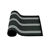 Thumbnail for Victoria Bamboo Table Runner 140 x 33cm Black Silver - Bring To Door 