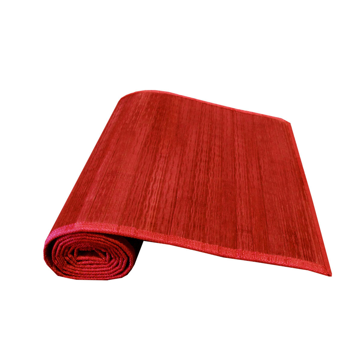 Varnish Bamboo Table Runner 140 x 33cm Red - Bring To Door 