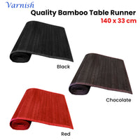 Thumbnail for Varnish Bamboo Table Runner 140 x 33cm Red - Bring To Door 