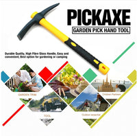 Thumbnail for Mattock Outdoor Camping Mountain Fibreglass Handle Mini Pickaxe Garden Farm Tool - Bring To Door 