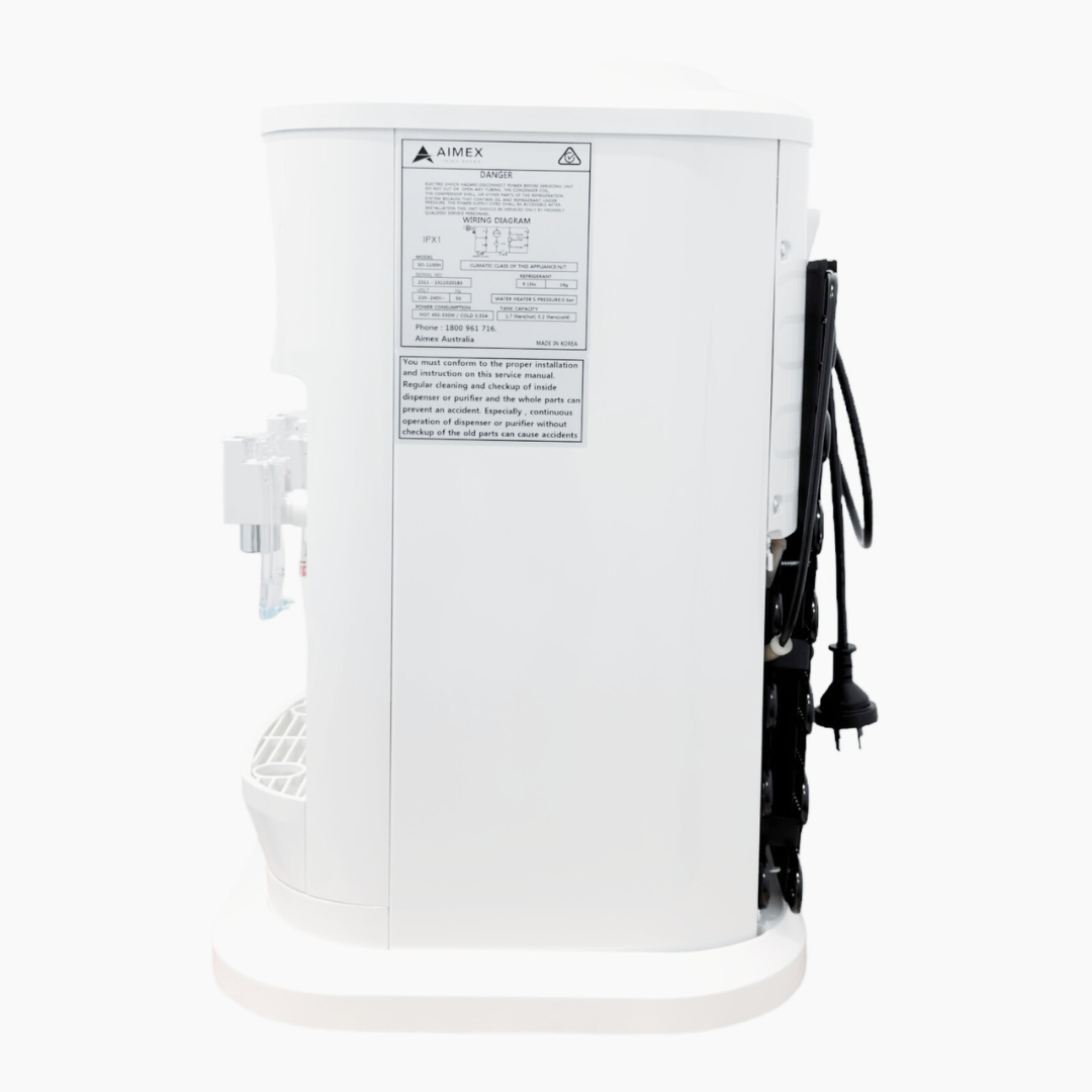 Luxurious White Hot and Cold Benchtop Water Cooler - LG Compressor - Bring To Door 