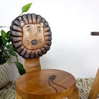 Thumbnail for Kids Wooden Chair Lion