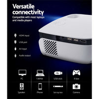 Thumbnail for Devanti Portable Mini Video Projector 1080P Wifi Home Theater HDMI White