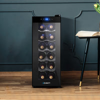 Thumbnail for Devanti Wine Cooler Fridge 12 Bottles - Bring To Door 