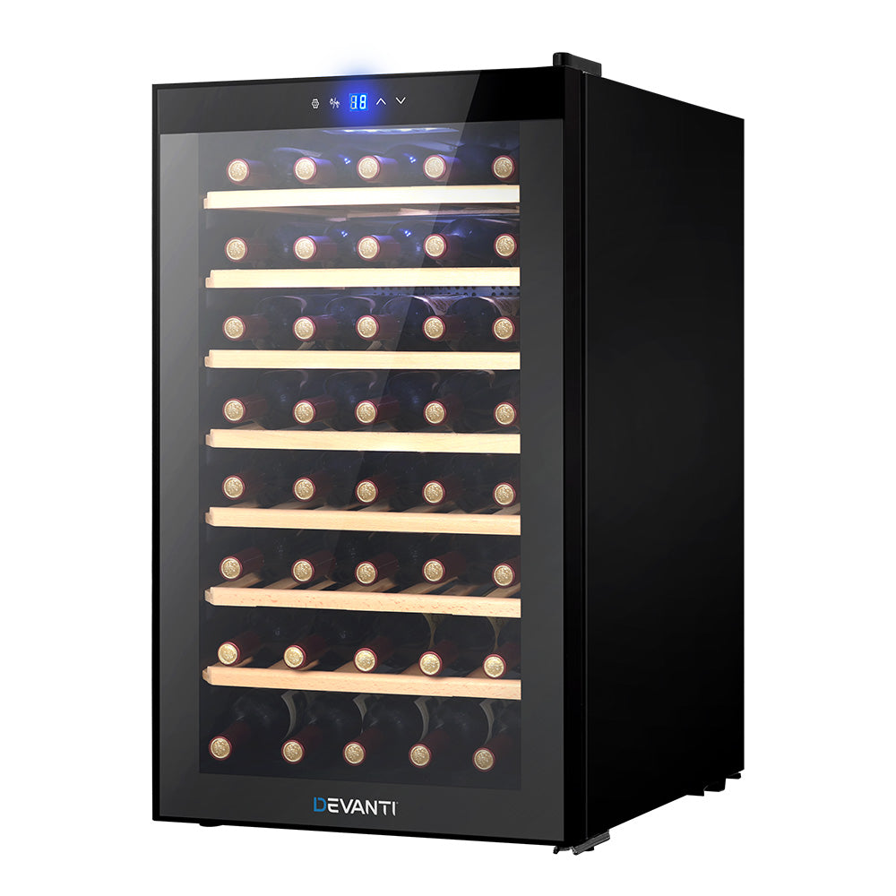 Devanti Wine Cooler Fridge 51 Bottles - Bring To Door 