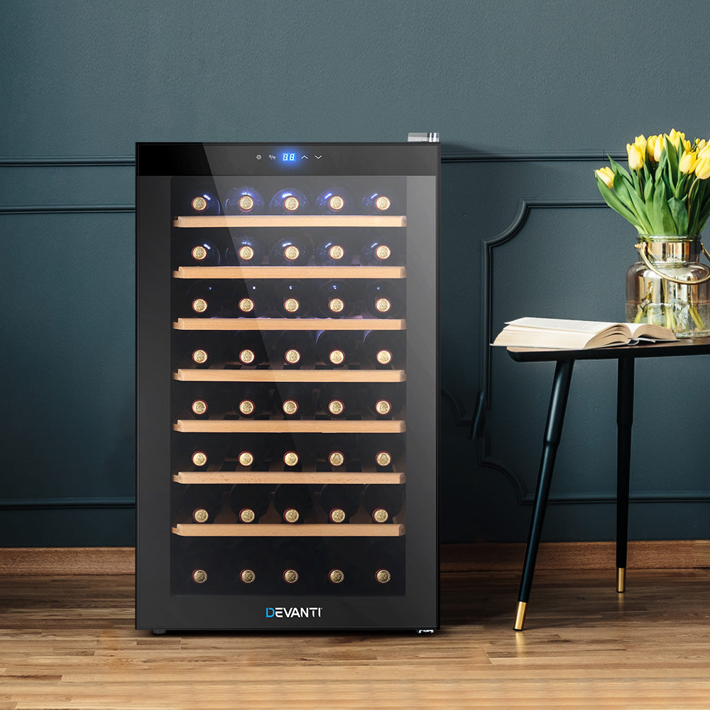 Devanti Wine Cooler Fridge 51 Bottles - Bring To Door 